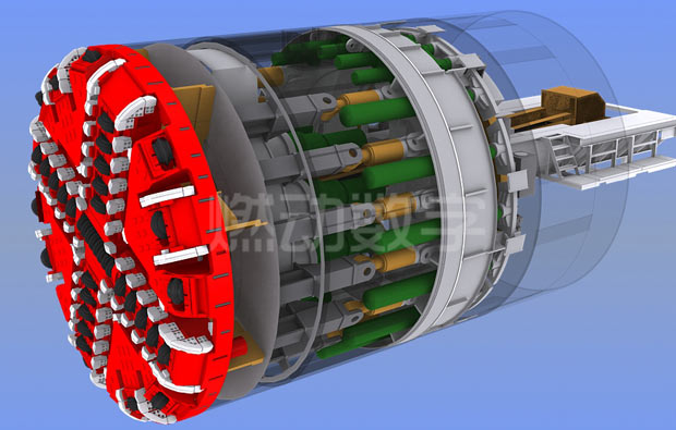隧道盾構機三維動畫制